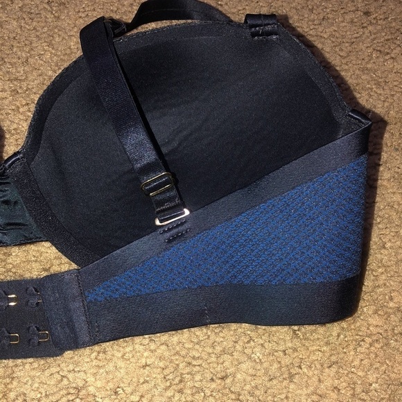 Stella McCartney Mesh Balconette Bra Dark Ink Azure Blue 34DD - Picture 7 of 11